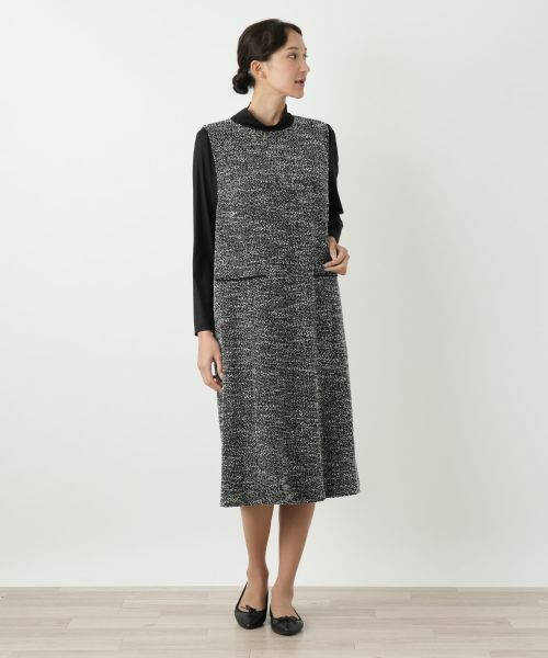 Leilian PLUS HOUSE / レリアンプラスハウス ロング・マキシ丈ワンピース | ジャンパースカート【Leilian WHITE LABEL】 | 詳細5