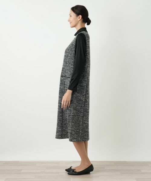 Leilian PLUS HOUSE / レリアンプラスハウス ロング・マキシ丈ワンピース | ジャンパースカート【Leilian WHITE LABEL】 | 詳細6