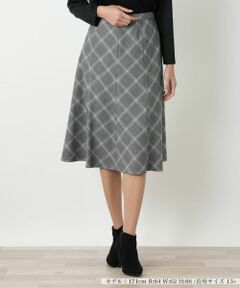 Leilian PLUS HOUSE / レリアンプラスハウス ミニ・ひざ丈スカート | フレアスカート【Leilian WHITE LABEL】