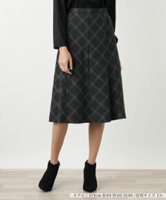 Leilian PLUS HOUSE / レリアンプラスハウス ミニ・ひざ丈スカート | フレアスカート【Leilian WHITE LABEL】