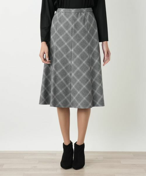 Leilian PLUS HOUSE / レリアンプラスハウス ミニ・ひざ丈スカート | フレアスカート【Leilian WHITE LABEL】 | 詳細10