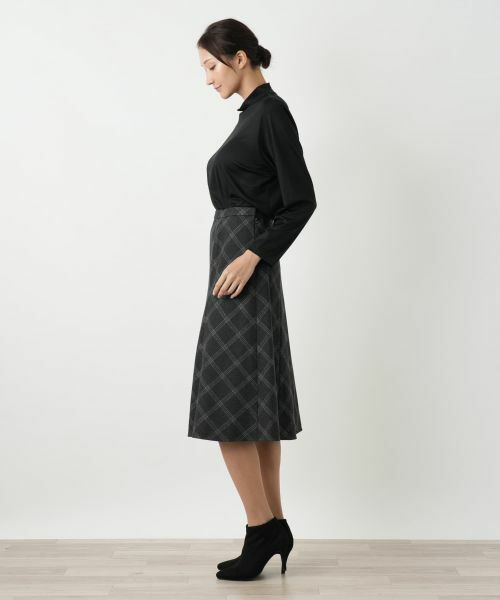 Leilian PLUS HOUSE / レリアンプラスハウス ミニ・ひざ丈スカート | フレアスカート【Leilian WHITE LABEL】 | 詳細2