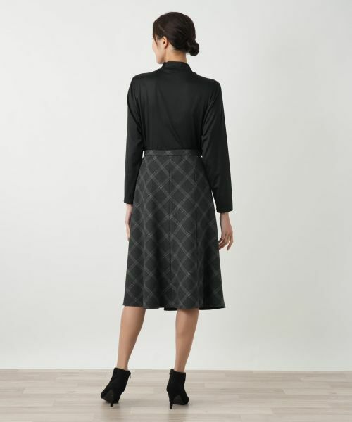 Leilian PLUS HOUSE / レリアンプラスハウス ミニ・ひざ丈スカート | フレアスカート【Leilian WHITE LABEL】 | 詳細3