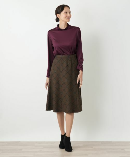 Leilian PLUS HOUSE / レリアンプラスハウス ミニ・ひざ丈スカート | フレアスカート【Leilian WHITE LABEL】 | 詳細4