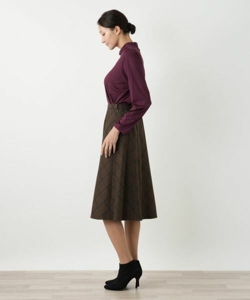 Leilian PLUS HOUSE / レリアンプラスハウス ミニ・ひざ丈スカート | フレアスカート【Leilian WHITE LABEL】 | 詳細5