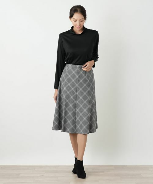 Leilian PLUS HOUSE / レリアンプラスハウス ミニ・ひざ丈スカート | フレアスカート【Leilian WHITE LABEL】 | 詳細7