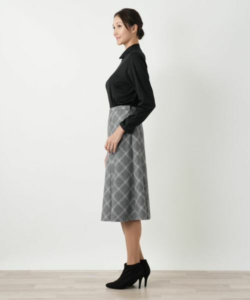 Leilian PLUS HOUSE / レリアンプラスハウス ミニ・ひざ丈スカート | フレアスカート【Leilian WHITE LABEL】 | 詳細8