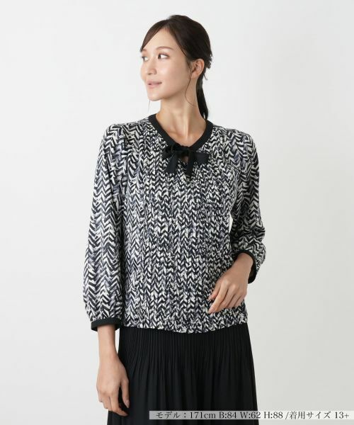 Leilian PLUS HOUSE/レリアンプラスハウス ブラウス【Leilian WHITE LABEL】 チャコールグレー 13+ Leilian PLUS HOUSE/レリアンプラスハウス ブラウス【Leilian WHITE LABEL】 チャコールグレー 13+