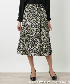 Leilian PLUS HOUSE / レリアンプラスハウス ミニ・ひざ丈スカート | フレアスカート【Leilian WHITE LABEL】