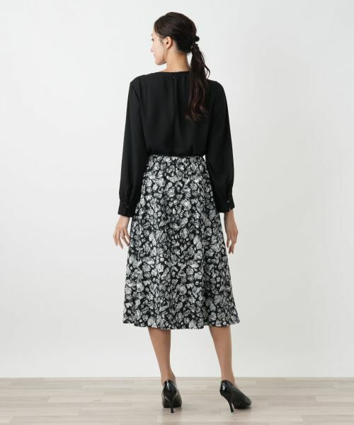 Leilian PLUS HOUSE / レリアンプラスハウス ミニ・ひざ丈スカート | フレアスカート【Leilian WHITE LABEL】 | 詳細3