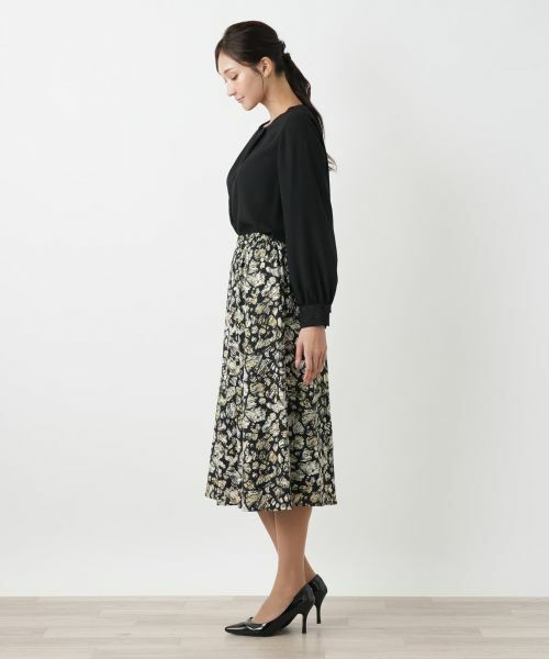 Leilian PLUS HOUSE / レリアンプラスハウス ミニ・ひざ丈スカート | フレアスカート【Leilian WHITE LABEL】 | 詳細8