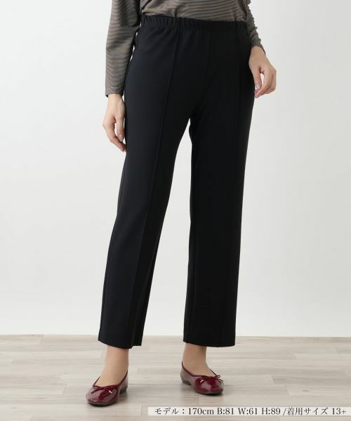 Leilian PLUS HOUSE/レリアンプラスハウス 【店舗人気】パンツ【プラス企画】 ブラック 13+ Leilian PLUS HOUSE/レリアンプラスハウス 【店舗人気】パンツ【プラス企画】 ブラック 13+