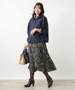 Leilian PLUS HOUSE / レリアンプラスハウス ミニ・ひざ丈スカート | スカート【プラス企画】