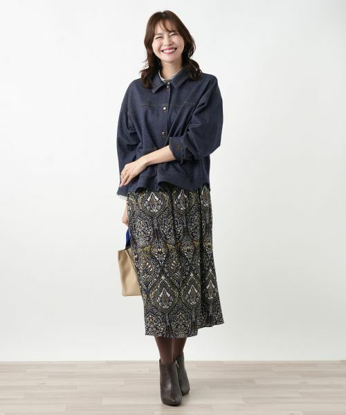 Leilian PLUS HOUSE / レリアンプラスハウス ミニ・ひざ丈スカート | スカート【プラス企画】 | 詳細3