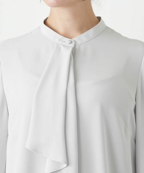 Leilian PLUS HOUSE / レリアンプラスハウス シャツ・ブラウス | ドレープフロントブラウス【Leilian WHITE LABEL】 | 詳細10