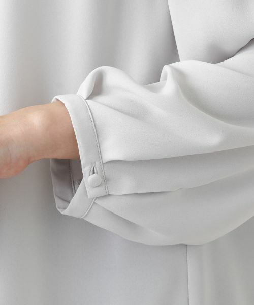 Leilian PLUS HOUSE / レリアンプラスハウス シャツ・ブラウス | ドレープフロントブラウス【Leilian WHITE LABEL】 | 詳細13