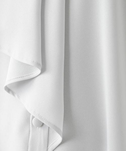 Leilian PLUS HOUSE / レリアンプラスハウス シャツ・ブラウス | ドレープフロントブラウス【Leilian WHITE LABEL】 | 詳細16