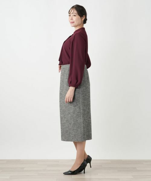 Leilian PLUS HOUSE / レリアンプラスハウス シャツ・ブラウス | ドレープフロントブラウス【Leilian WHITE LABEL】 | 詳細2