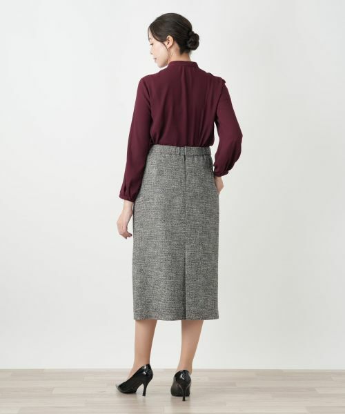 Leilian PLUS HOUSE / レリアンプラスハウス シャツ・ブラウス | ドレープフロントブラウス【Leilian WHITE LABEL】 | 詳細3