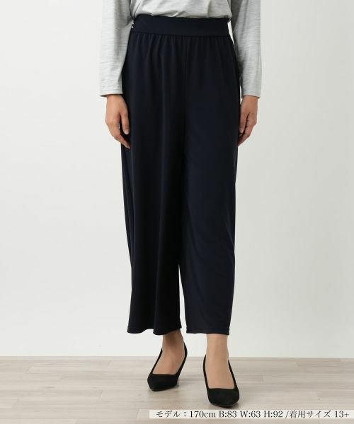 Leilian PLUS HOUSE / レリアンプラスハウス その他パンツ | 【ウォッシャブル】パンツ【Leilian WHITE LABEL】(ネイビー)