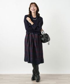 Leilian PLUS HOUSE / レリアンプラスハウス ドレス | 切替ワンピース【Leilian WHITE LABEL】