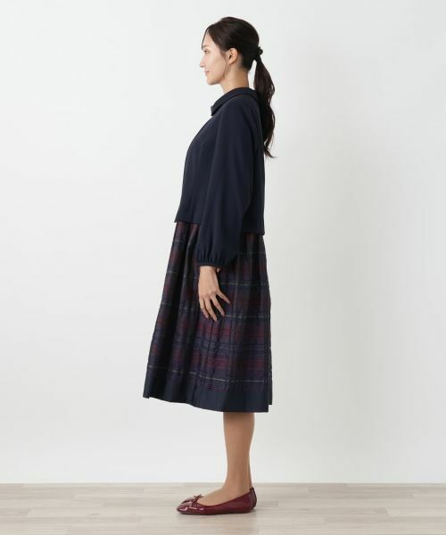 Leilian PLUS HOUSE / レリアンプラスハウス ドレス | 切替ワンピース【Leilian WHITE LABEL】 | 詳細12