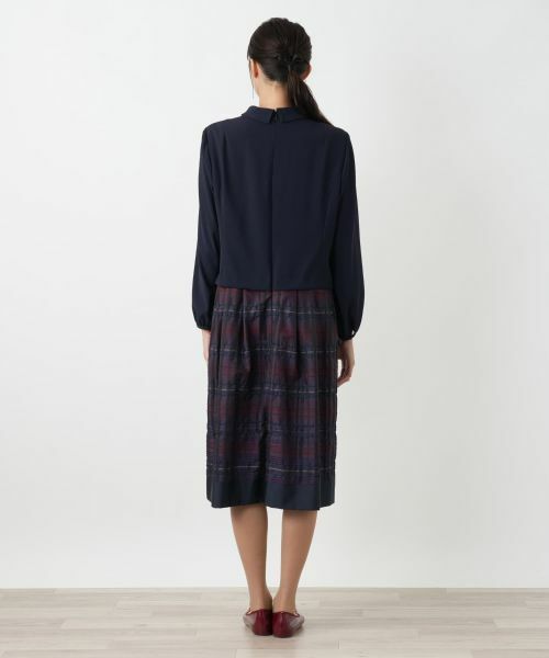 Leilian PLUS HOUSE / レリアンプラスハウス ドレス | 切替ワンピース【Leilian WHITE LABEL】 | 詳細13