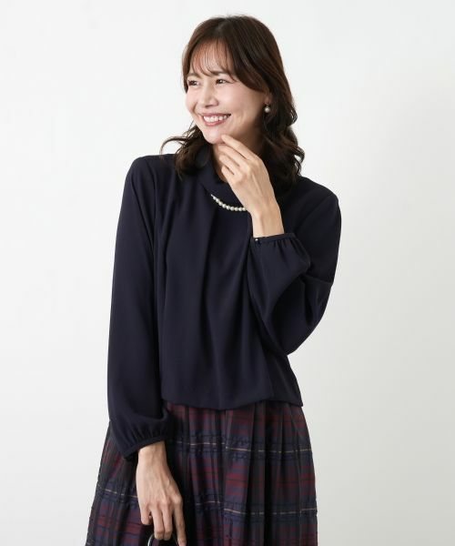 Leilian PLUS HOUSE / レリアンプラスハウス ドレス | 切替ワンピース【Leilian WHITE LABEL】 | 詳細4