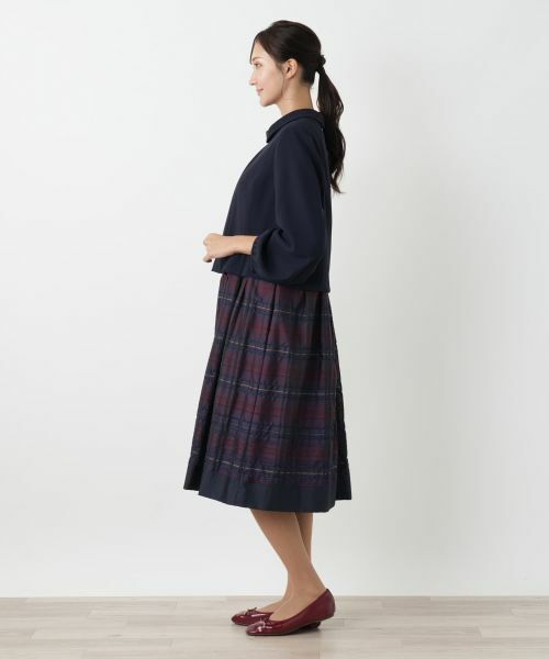 Leilian PLUS HOUSE / レリアンプラスハウス ドレス | 切替ワンピース【Leilian WHITE LABEL】 | 詳細9