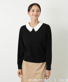 Leilian PLUS HOUSE / レリアンプラスハウス ニット・セーター | 衿付きニット【NEMIKA】