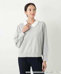 Leilian PLUS HOUSE / レリアンプラスハウス ニット・セーター | 衿付きニット【NEMIKA】