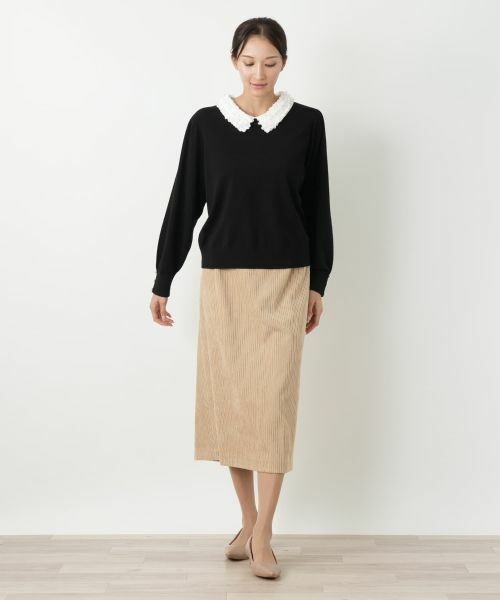 Leilian PLUS HOUSE / レリアンプラスハウス ニット・セーター | 衿付きニット【NEMIKA】 | 詳細1