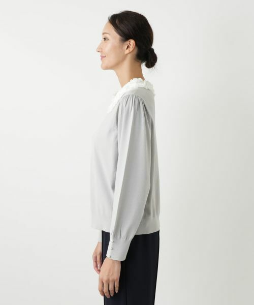 Leilian PLUS HOUSE / レリアンプラスハウス ニット・セーター | 衿付きニット【NEMIKA】 | 詳細11