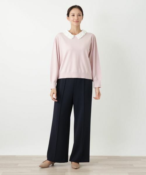 Leilian PLUS HOUSE / レリアンプラスハウス ニット・セーター | 衿付きニット【NEMIKA】 | 詳細4