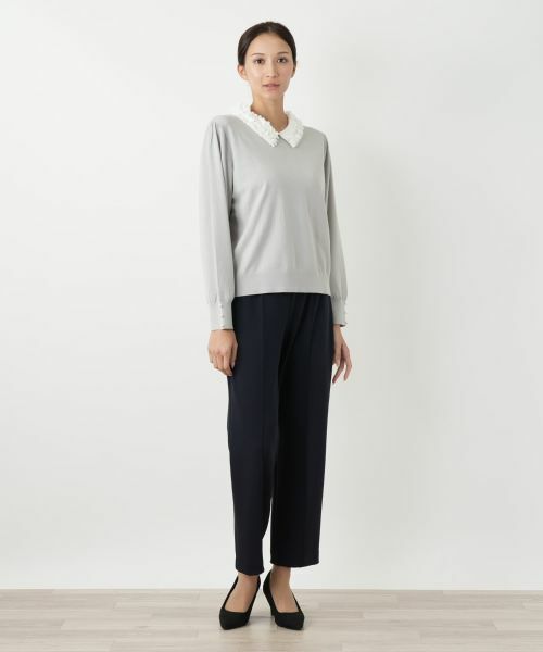 Leilian PLUS HOUSE / レリアンプラスハウス ニット・セーター | 衿付きニット【NEMIKA】 | 詳細7