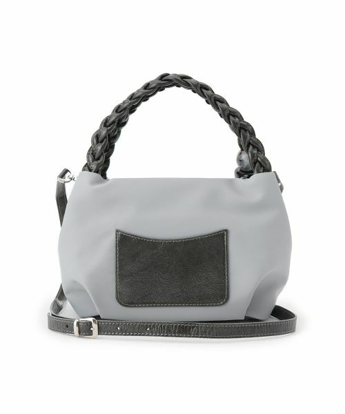 Leilian PLUS HOUSE/レリアンプラスハウス 2WAYミニボストンバッグ【LANZETTI】 ライトグレー その他 Leilian PLUS HOUSE/レリアンプラスハウス 2WAYミニボストンバッグ【LANZETTI】 ライトグレー その他