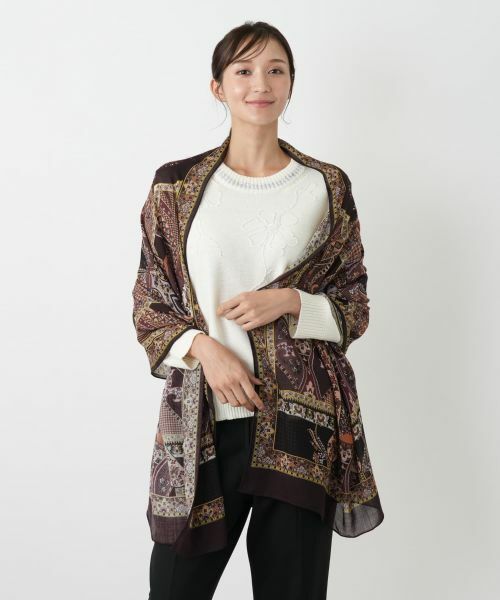 Leilian PLUS HOUSE / レリアンプラスハウス マフラー・ショール・スヌード・ストール | ストール【FASAC】 | 詳細2