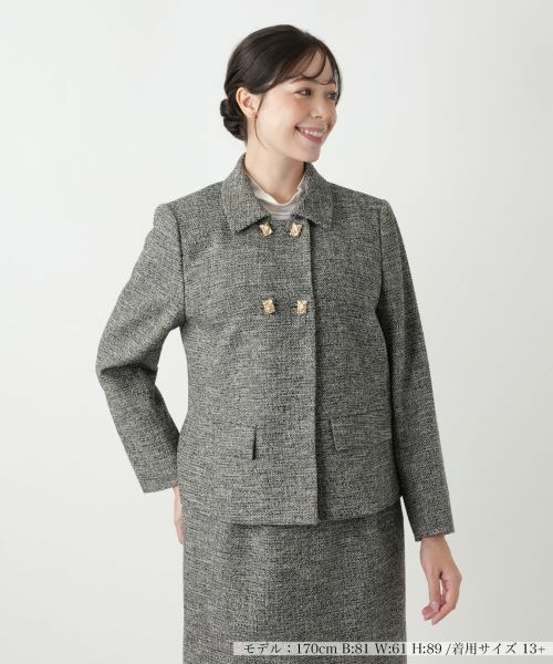 Leilian PLUS HOUSE / レリアンプラスハウス テーラードジャケット | ジャケット【ROCHAS Premiere】（ダークブラウン）