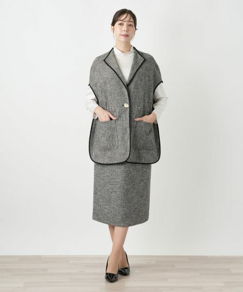 Leilian PLUS HOUSE / レリアンプラスハウス テーラードジャケット | ベスト【ROCHAS Premiere】 | 詳細1