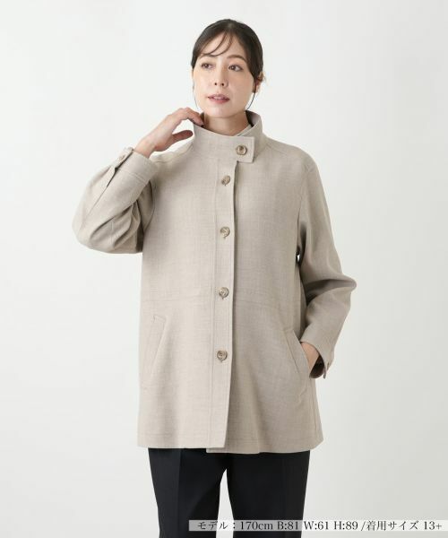 Leilian PLUS HOUSE/レリアンプラスハウス ジャケット【ROCHAS Premiere】 キャメル 17+ Leilian PLUS HOUSE/レリアンプラスハウス ジャケット【ROCHAS Premiere】 キャメル 17+