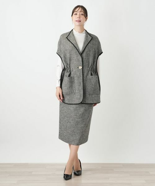 Leilian PLUS HOUSE / レリアンプラスハウス ミニ・ひざ丈スカート | タイトスカート【ROCHAS Premiere】 | 詳細1