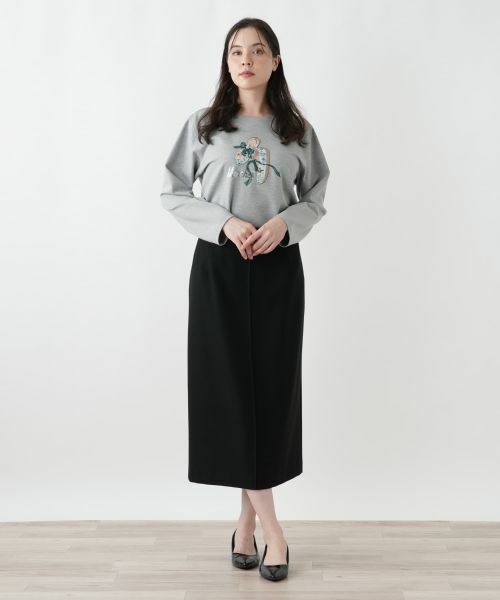 Leilian PLUS HOUSE / レリアンプラスハウス ミニ・ひざ丈スカート | タイトスカート【NEMIKA】 | 詳細1