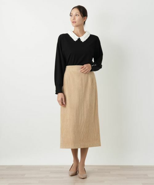 Leilian PLUS HOUSE / レリアンプラスハウス ミニ・ひざ丈スカート | タイトスカート【NEMIKA】 | 詳細1