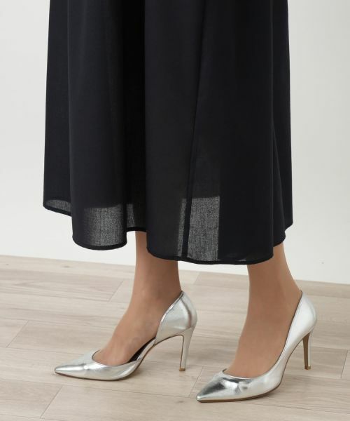 Leilian PLUS HOUSE / レリアンプラスハウス ドレス | キーネックフレアスリーブワンピース【BOURGE】 | 詳細11