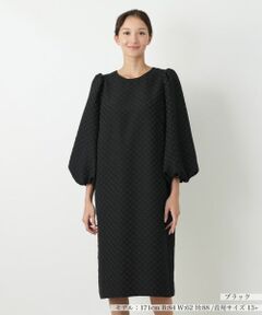 Leilian PLUS HOUSE / レリアンプラスハウス ドレス | バルーンスリーブワンピース【NEMIKA】