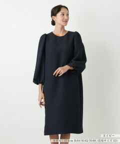 Leilian PLUS HOUSE / レリアンプラスハウス ドレス | バルーンスリーブワンピース【NEMIKA】