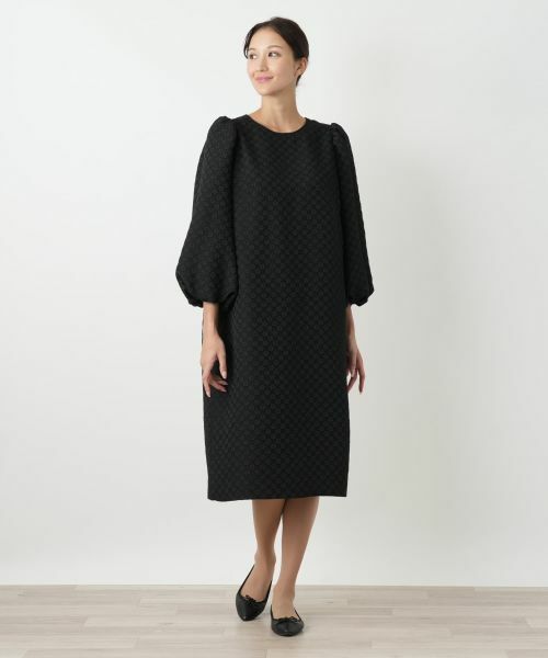 Leilian PLUS HOUSE / レリアンプラスハウス ドレス | バルーンスリーブワンピース【NEMIKA】 | 詳細1