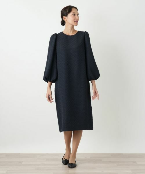 Leilian PLUS HOUSE / レリアンプラスハウス ドレス | バルーンスリーブワンピース【NEMIKA】 | 詳細4