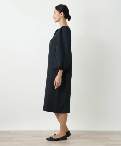 Leilian PLUS HOUSE / レリアンプラスハウス ドレス | バルーンスリーブワンピース【NEMIKA】 | 詳細5