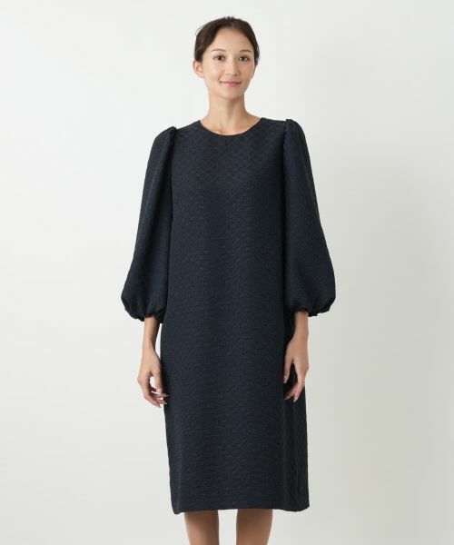 Leilian PLUS HOUSE / レリアンプラスハウス ドレス | バルーンスリーブワンピース【NEMIKA】 | 詳細7